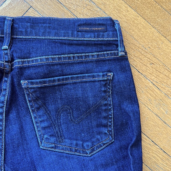 Citizens of Humanity Elson Straight Leg Mid Rise Jean - EXCELLENT- dk blue - 27 - Picture 13 of 13